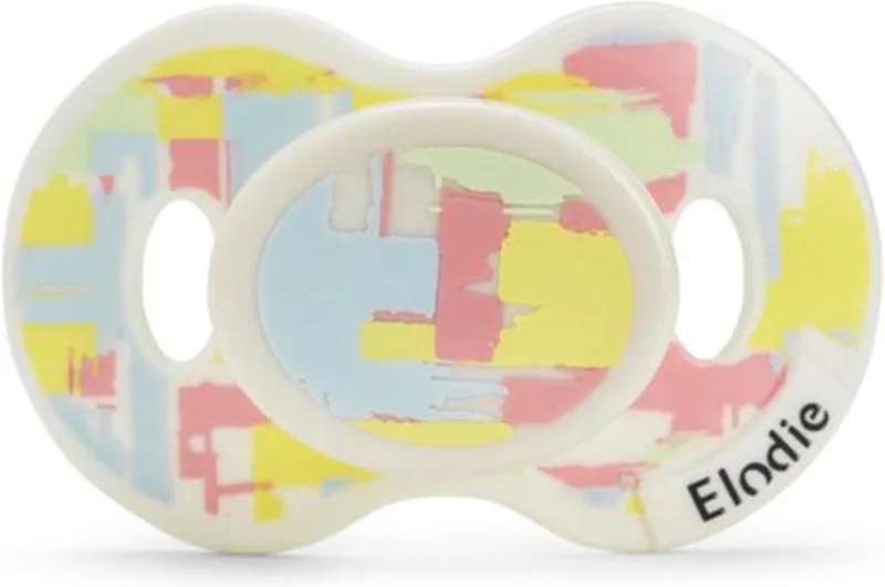 Fopspeen - Fopspeen 3 md+ - Silicone speen - Pastel Braids van Elodie Details in Wit – productfoto