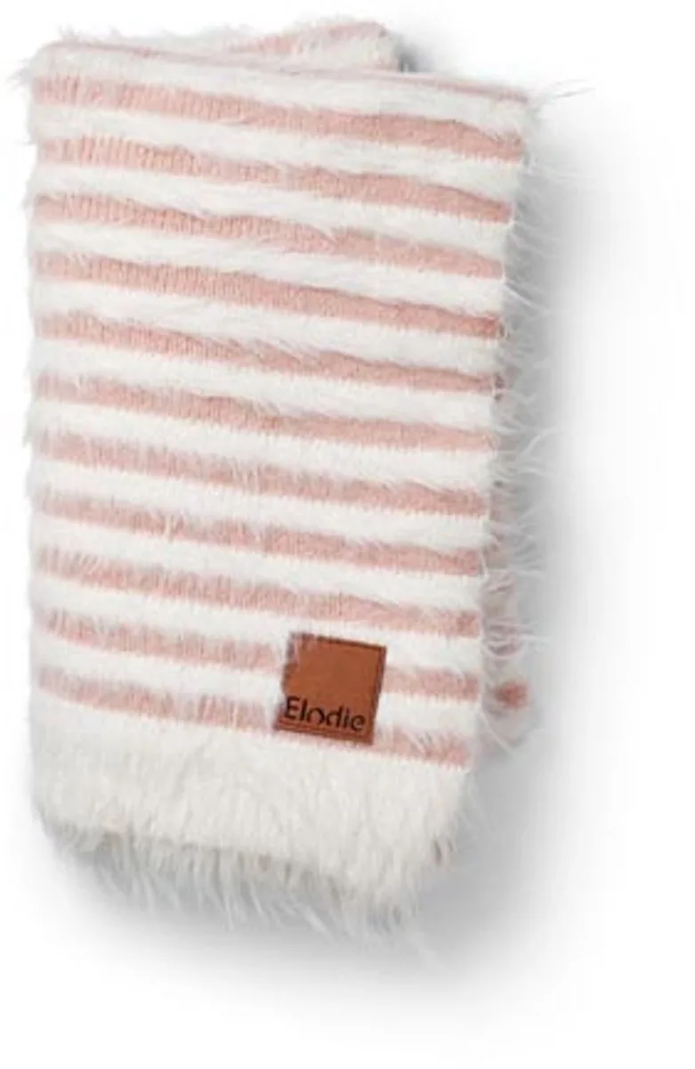 Furry Knit Deken - Wiegdeken - Dekentje baby - Babydeken - Dekentje - 100 cm x 75 cm - Faded Rose von Elodie Details in Faded roos – Produktfoto
