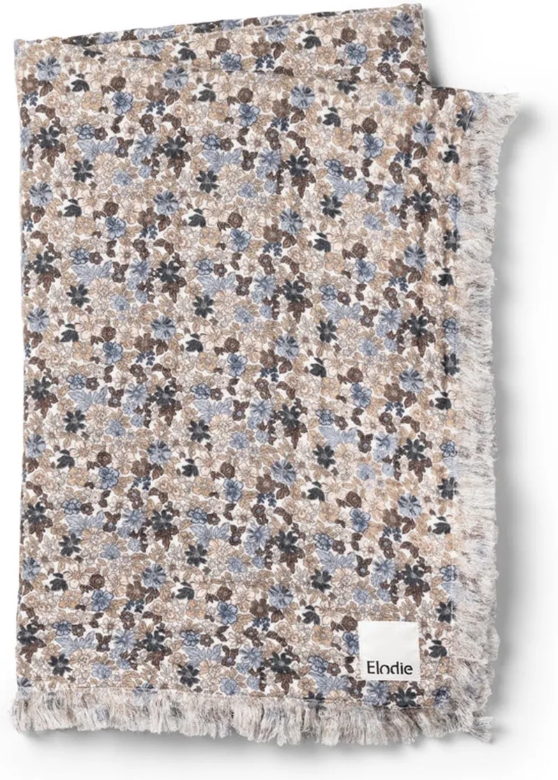 Hydrofiel Baby Deken - Baby dekentje - Baby deken - Wiegdeken - Deken 75x100 cm - Light van Elodie Details in Blue Garden – productfoto