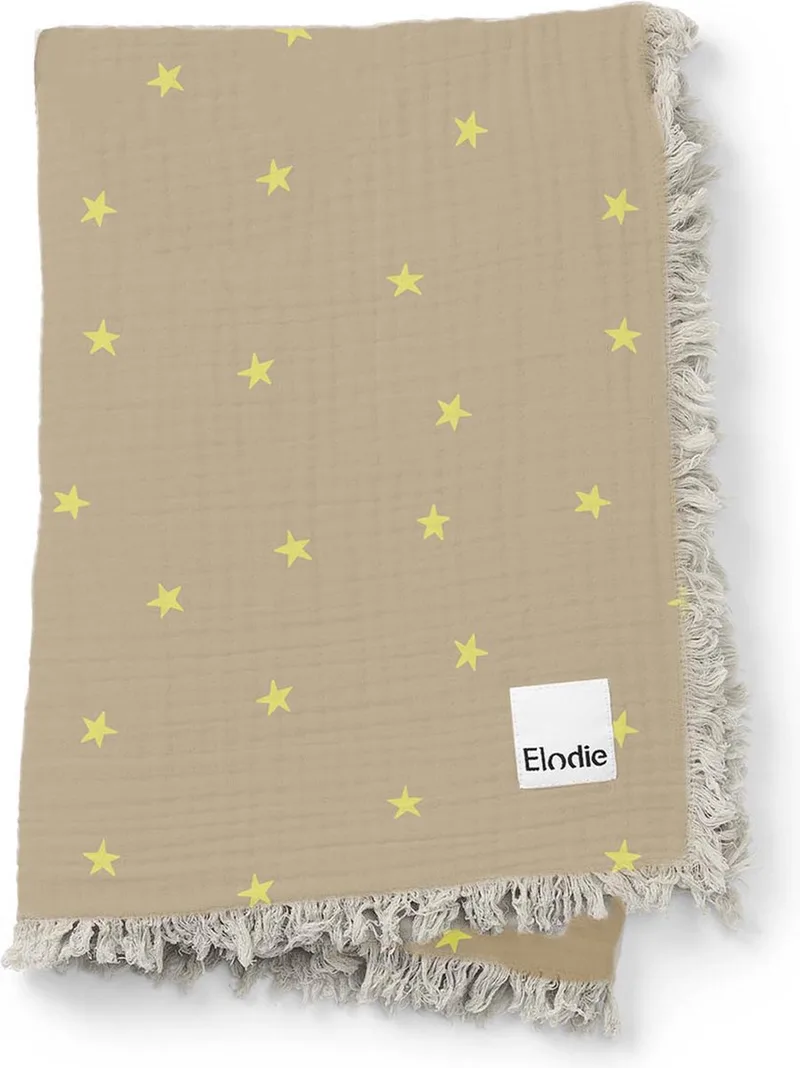 Hydrofiel Baby Dekentje - Baby deken - Dekentje - Dekentjes- Wiegdeken - Lemon Sprinkles (75x100cm) by Elodie Details in Beige – product photo