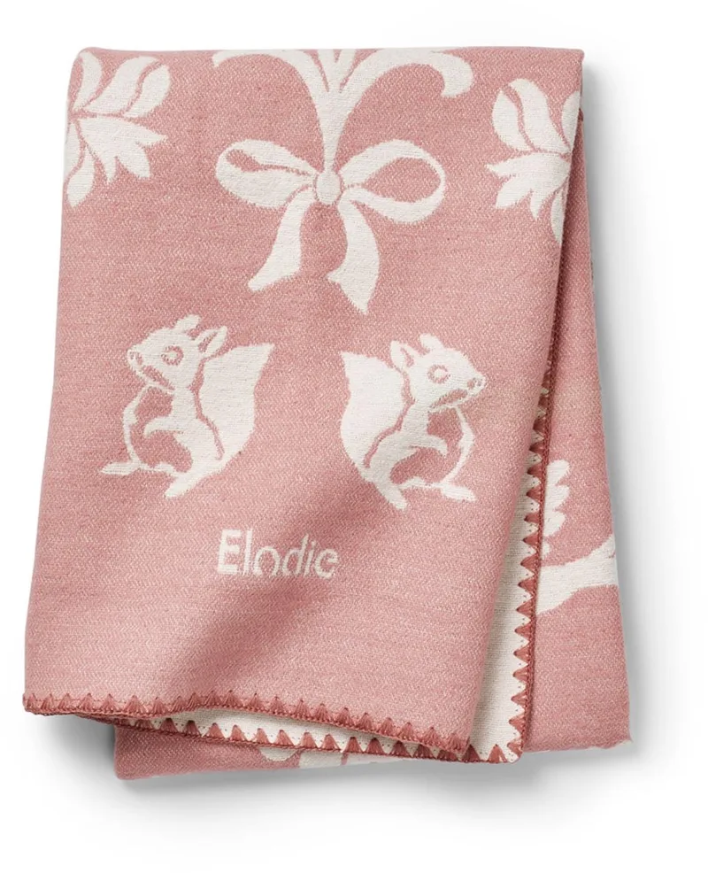 Jacquard Deken - Baby deken - Dekentje - Katoenen dekentje - 75x100 cm - Wiegdeken - Mullberry Pink von Elodie Details in Mulberry pink – Produktfoto 1 von 3