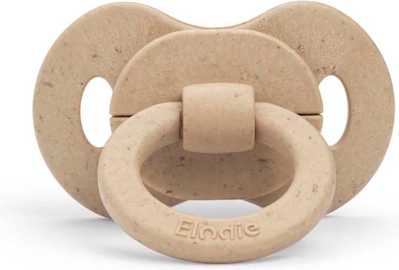 Mini Bamboe Fopspeen - Fopspeen - Fopspeen 0-6 md - Silicone - Pure Khaki van Elodie Details in Beige – productfoto