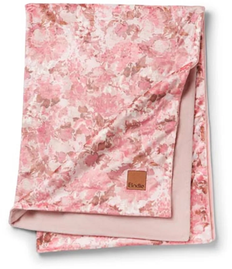 Pearl Velvet baby deken - Wiegdeken - Dekentje baby - Babydeken - Dekentje - 100 cm x 75 cm von Elodie Details in River Rose – Produktfoto