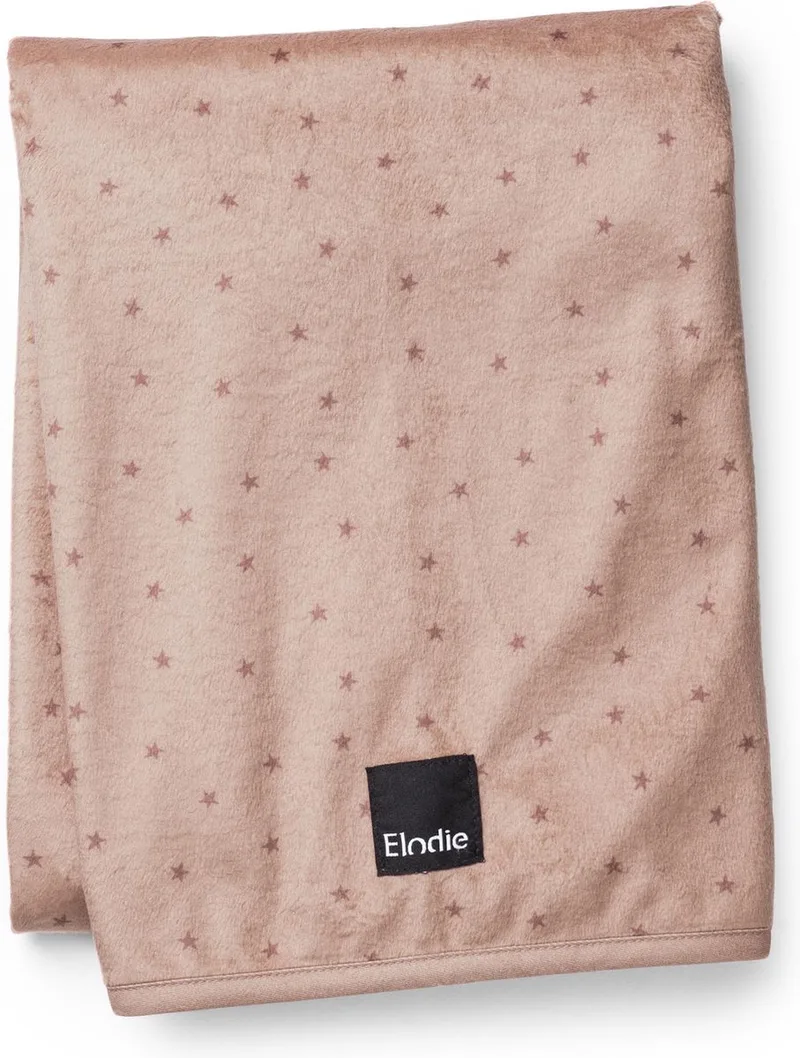 Pearl Velvet baby deken - Wiegdeken - Dekentje baby - Babydeken - Dekentje - 100 cm x 75 cm - Northern Star Terracotta by Elodie Details in Pink – product photo