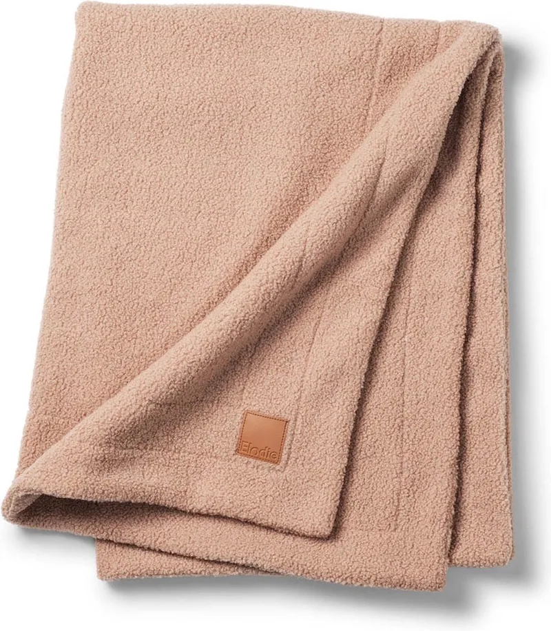 Pearl Velvet baby deken - Wiegdeken - Dekentje baby - Babydeken - Dekentje - 100 cm x 75 cm von Elodie Details in Pink bouclé – Produktfoto