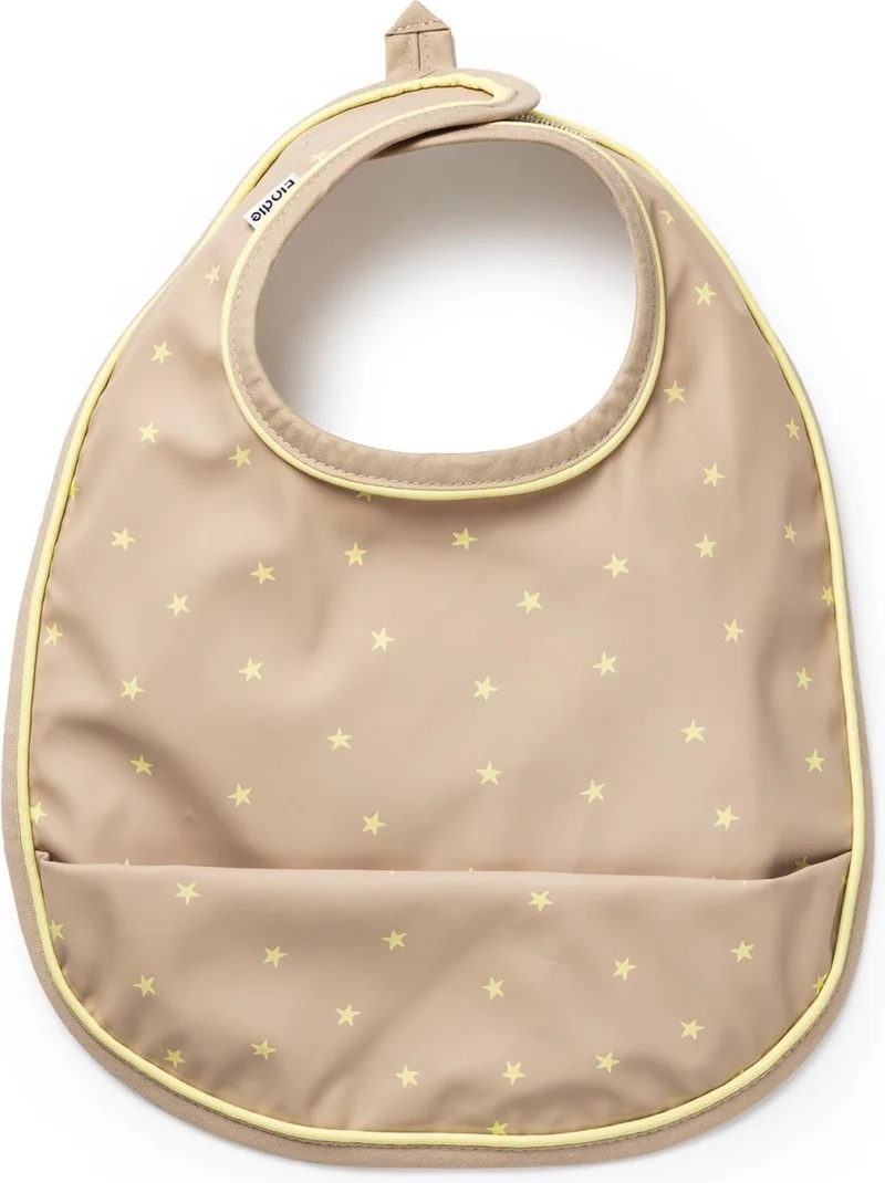 slab - Slabbetjes- Slabbertjes baby - Slab - Lemon Sprinkles de Elodie Details en Beige – photo produit