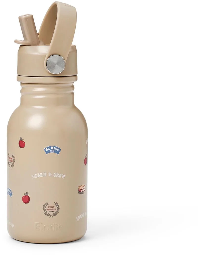 Water Bottle - Waterfles kinderen - Drinkfles met rietje - Drinkbeker - rvs drinkfles 350ml - Learn & Grow van Elodie Details in Learn and grow – productfoto 1 van 3