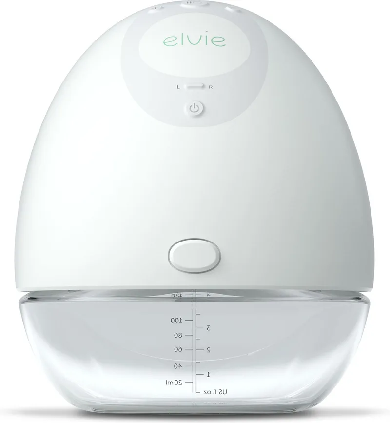 Pump Enkele Elektrische Borstkolf - Draagbaar - Hands-free - Geluidsloos - Incl. 2 flessen by Elvie in Wit – Transparant – Groen – product photo