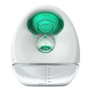 Pump Enkele Elektrische Borstkolf - Draagbaar - Hands-free - Geluidsloos - Incl. 2 flessen von Elvie in Wit – Transparant – Groen – Produktfoto 2 von 3