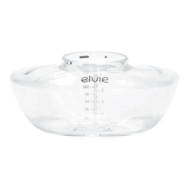 Pump Moedermelkflesjes Bewaarflesjes - BPA-vrij - 150ml - 3 Flessen & 3 Deksels von Elvie in Transparant – grijs – Produktfoto 2 von 3
