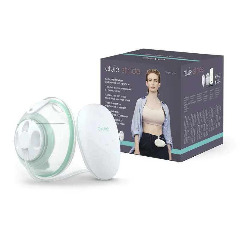 Stride Single - Handsfree Elektrische Borstkolf - Ziekenhuiskwaliteit - Enkele Borstkolf - 150 ml Capaciteit - App-gestuurd - Complete Set von Elvie in Weiß – Produktfoto 2 von 6