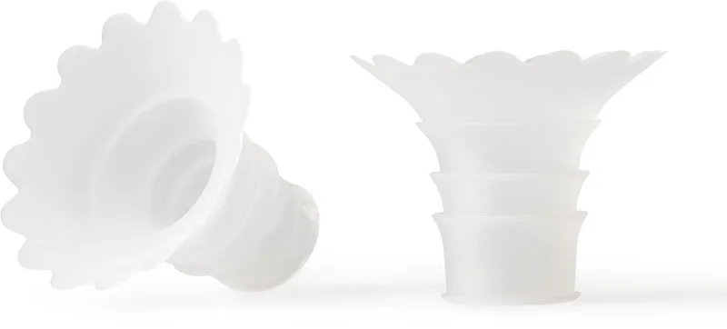 Wave Kolf Insert - Maat 15 mm - set van 2 inzetstukken te gebruiken met Elvie Wave borstkolf de Elvie en Transparant – photo produit