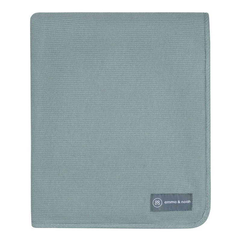 Babydecke Essential Winter 75x95 cm de emma & noah en Vert – photo produit 1 sur 2