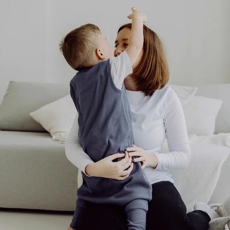 Ganzjahres-Sleepoverall Essential 1.0 TOG van emma & noah in Blauw – productfoto