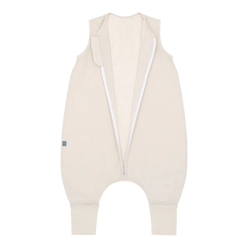 Sommer-Sleepoverall Leinen 0.5 TOG von emma & noah in Beige – Produktfoto 1 von 3
