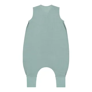 Sommer-Sleepoverall Leinen 0.5 TOG de emma & noah en Vert – photo produit 3 sur 3