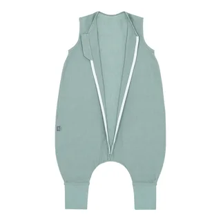 Sommer-Sleepoverall Leinen 0.5 TOG de emma & noah en Vert – photo produit 1 sur 3