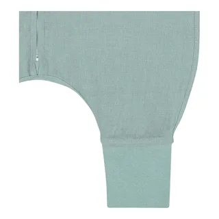 Sommer-Sleepoverall Leinen 0.5 TOG de emma & noah en Vert – photo produit 2 sur 3