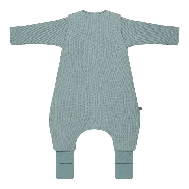Winter-Sleepoverall Essential mit abnehmbaren Ärmeln und Umschlag-Füßchen 3.5 TOG de emma & noah en Vert – photo produit