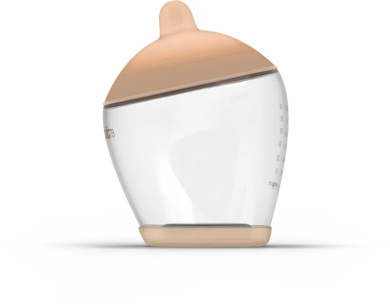 Classic Babyfles - responsief voeden - anti-koliek - borstvormig - 240 ml - kleur: - maat: 3 by Emulait in Light – product photo
