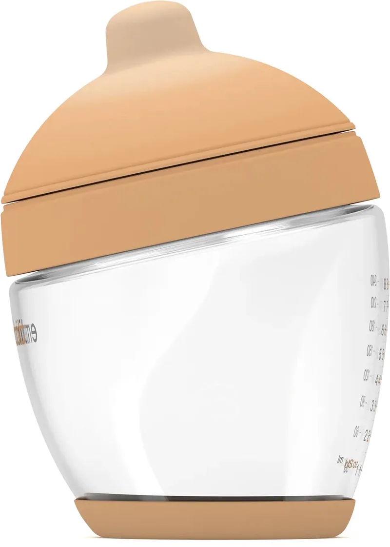 Classic Glazen Babyfles - responsief voeden - anti-koliek - borstvormig - 240 ml - kleur: - maat: 5 de Emulait en Light – photo produit