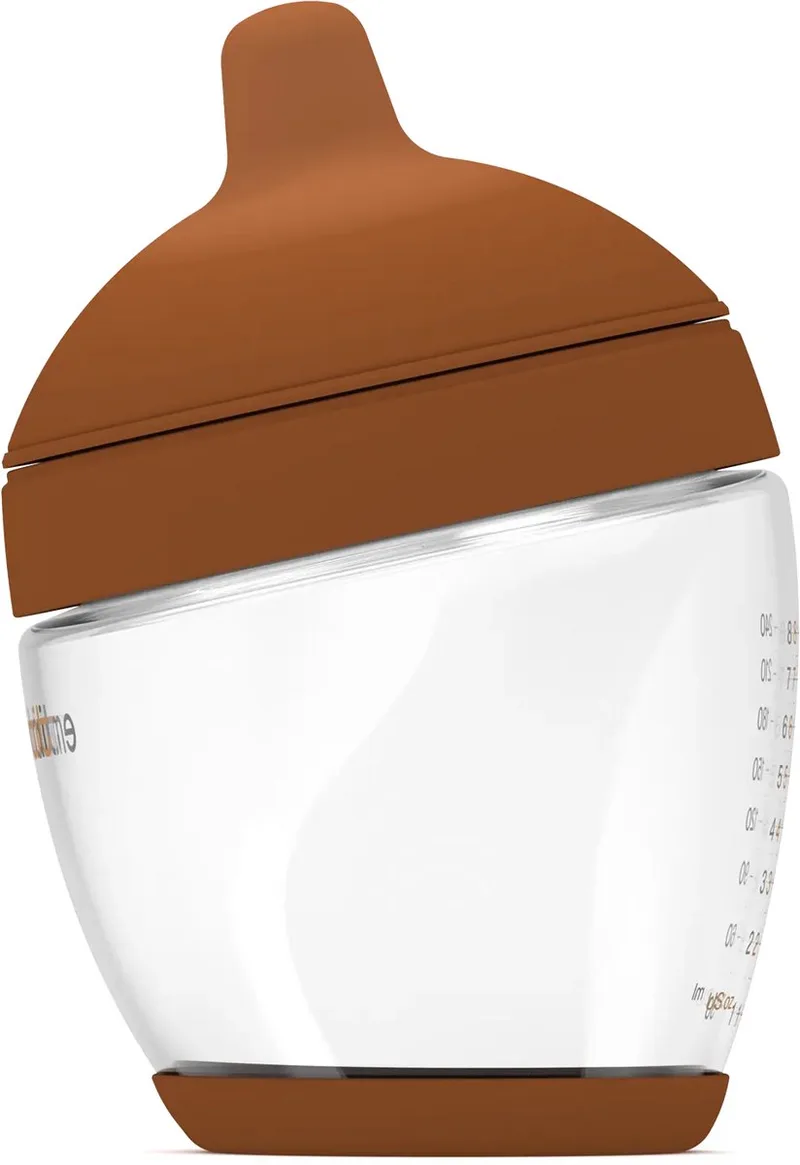 Classic Glazen Babyfles - responsief voeden - anti-koliek - borstvormig - 240 ml - kleur: - maat: 4 de Emulait en Deep – photo produit