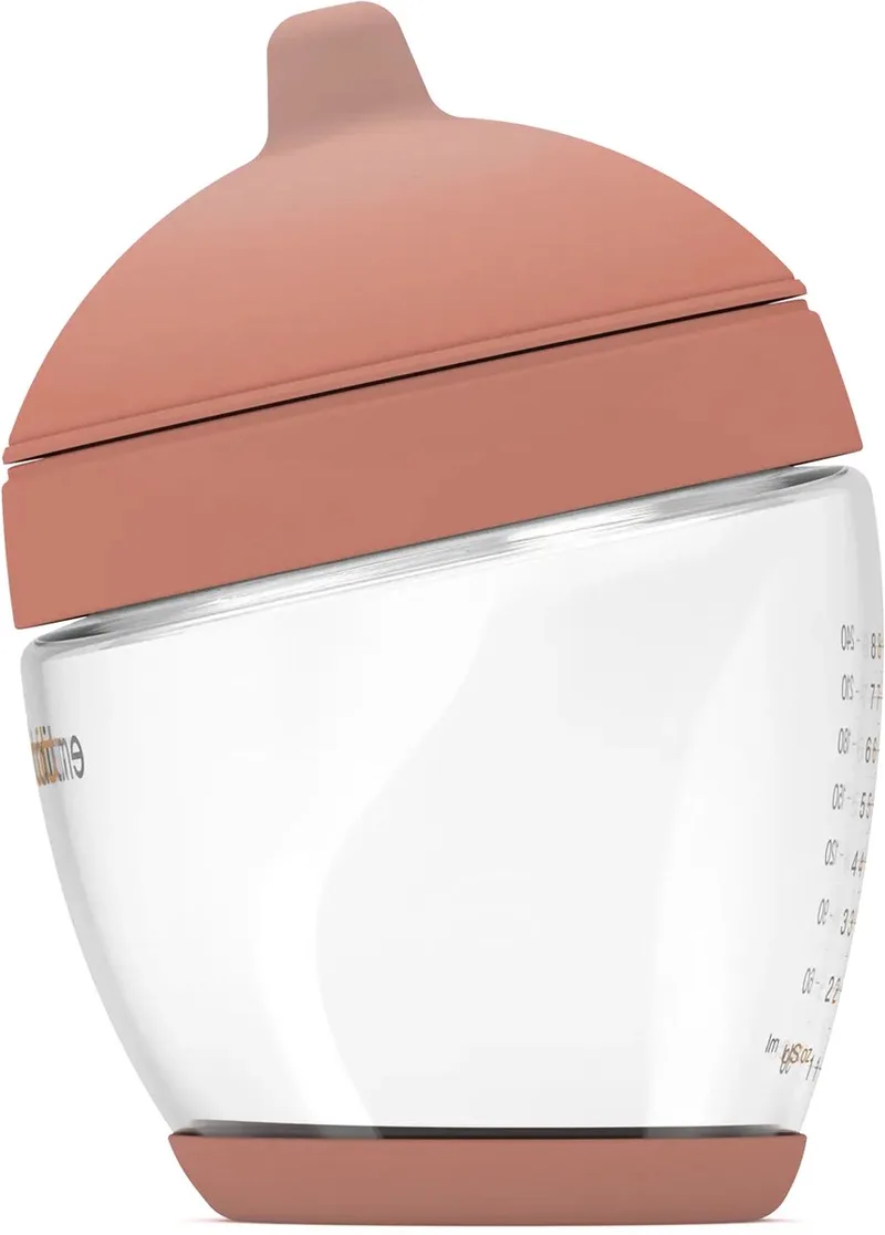 Classic Glazen Babyfles - responsief voeden - anti-koliek - borstvormig - 240 ml - kleur: - maat: 1 de Emulait en Medium – photo produit