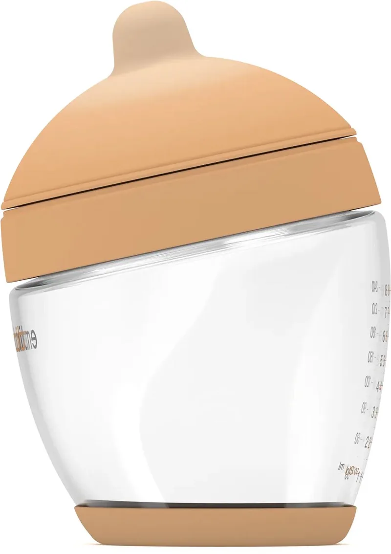 Classic Glazen Babyfles - responsief voeden - anti-koliek - borstvormig - 240 ml - kleur: - maat: 2 de Emulait en Light – photo produit
