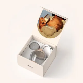 Classic Glazen Babyfles - responsief voeden - anti-koliek - borstvormig - 240 ml - kleur: - maat: 4 by Emulait in Fair – product photo 3 of 3