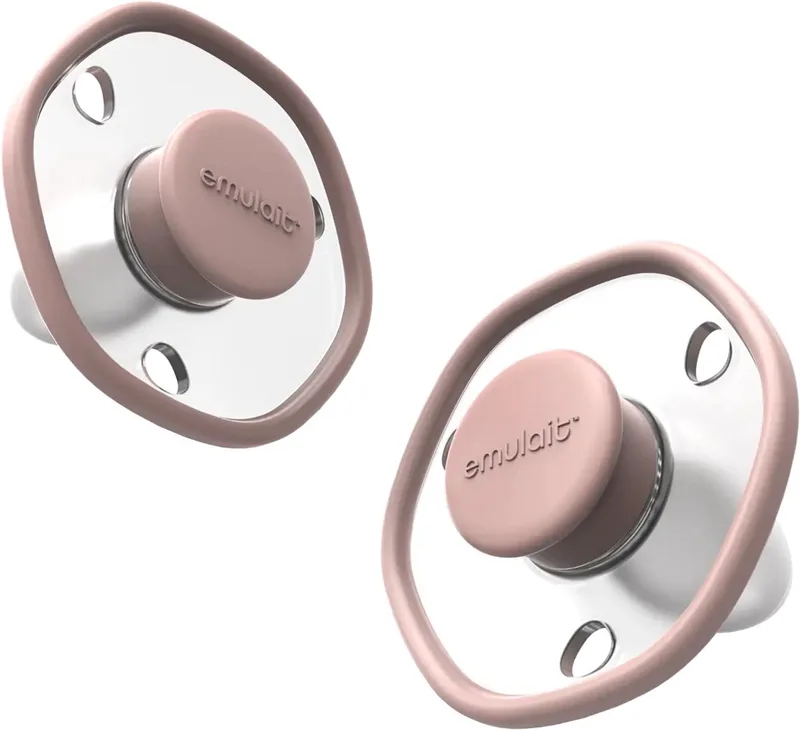 Fopspeen (2 stuks) - Kleur: - Maat: 0-6 months - natuurlijk troosten - voorkomt zuigverwarring - bpa-vrij van Emulait in Rose – productfoto