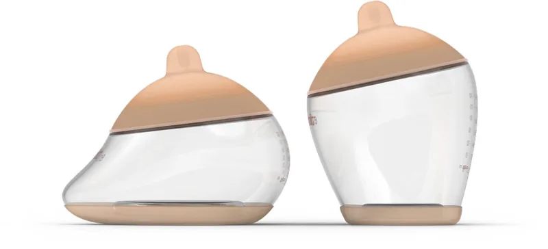 Starterkit - Classic + Anatomy baby flessen - natuurlijk voeden - Kleur: - Maat: 2 - 240 ml - Incl. flessenborstel by Emulait in Light – product photo