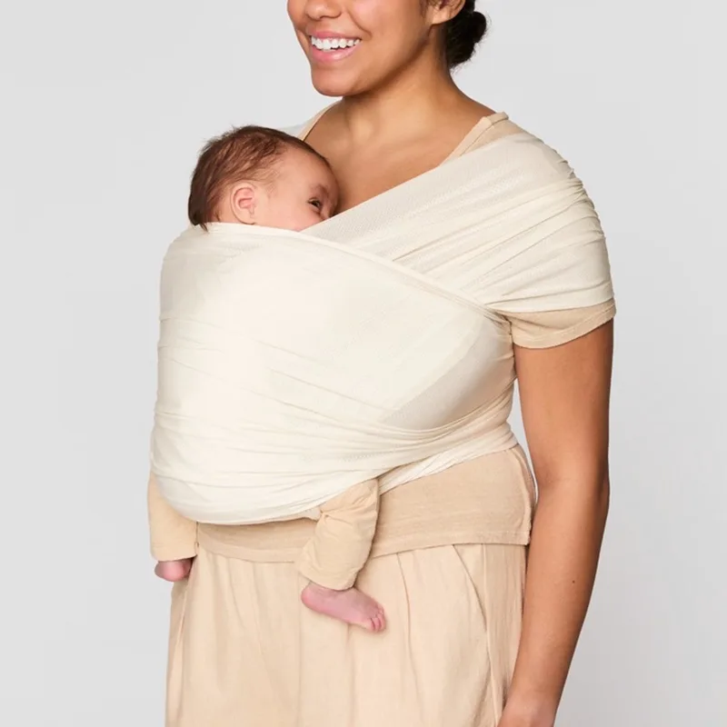 Aura Draagdoek Duurzaam Mesh Cream van Ergobaby in Blauw – productfoto