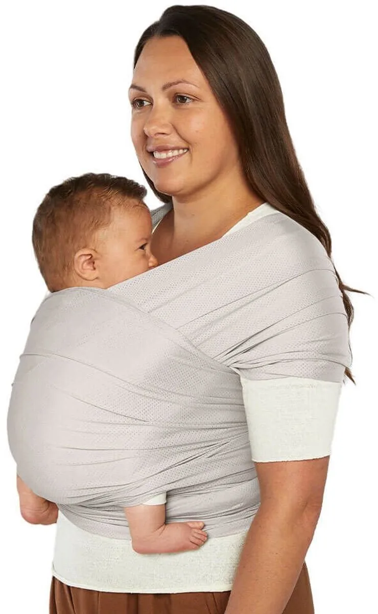 Aura Draagdoek Duurzaam Mesh Soft Grey von Ergobaby in Blau – Produktfoto