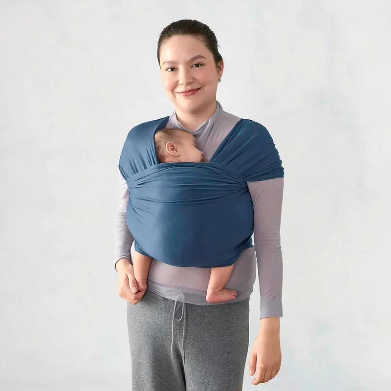 Aura Wrap Tragetuch Mesh , 490 cm de Ergobaby en Bleu, 490 × 53,4 mm – photo produit 3 sur 3