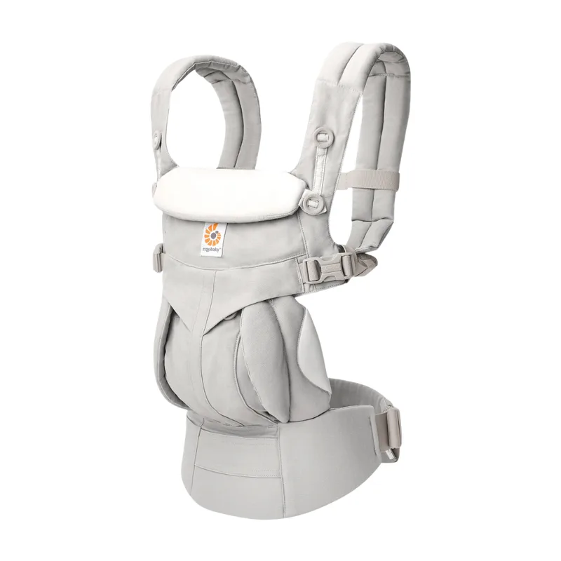 Babytrage Omni Classic Cotton de Ergobaby en Gris, 230 × 150 × 270 mm – photo produit 2 sur 4