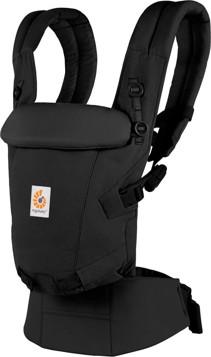 Draagzak Adapt - Soft Touch Cotton - Onyx Black van Ergobaby in Zwart – productfoto