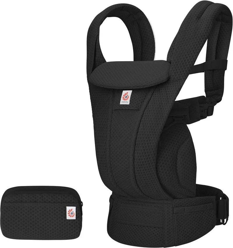 Omni Deluxe Mesh Draagzak - Onyx Black van Ergobaby in Zwart – productfoto