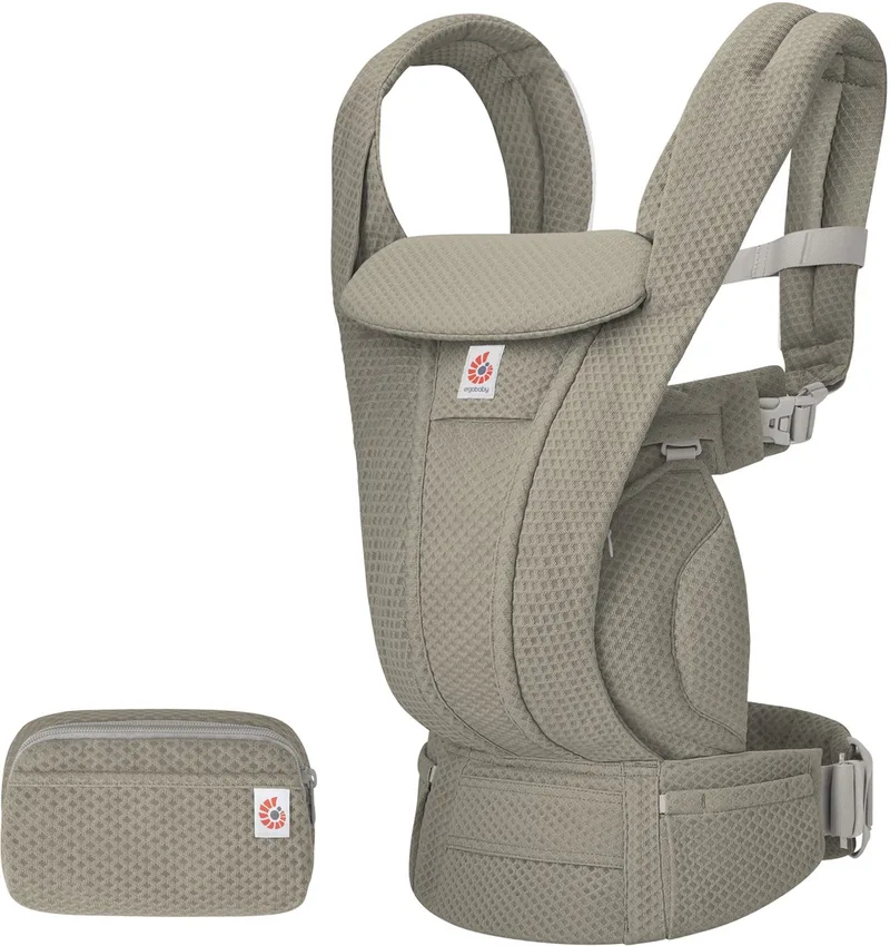 Omni Deluxe Mesh Draagzak - Soft Olive van Ergobaby in Groen – productfoto