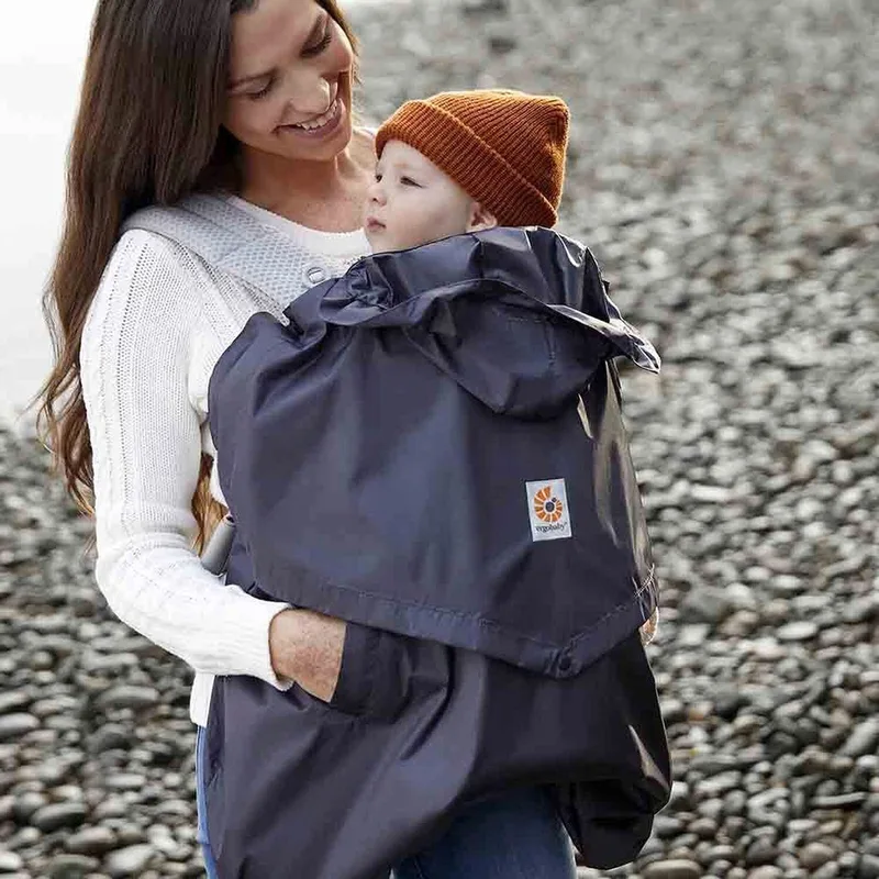 Regen- und Windschutz für Babytrage fra Ergobaby i Grå, 16 × 6 × 24 mm – produktbillede 2 af 2