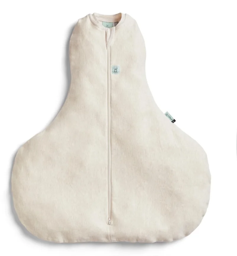 Cocoon Heup Dysplasie Inbaker Slaapzak - 1,0 Tog - Slaapzak Baby - Inbakerslaapzak - 6-12 md - Marle fra ergoPouch i Oatmeal – produktbillede