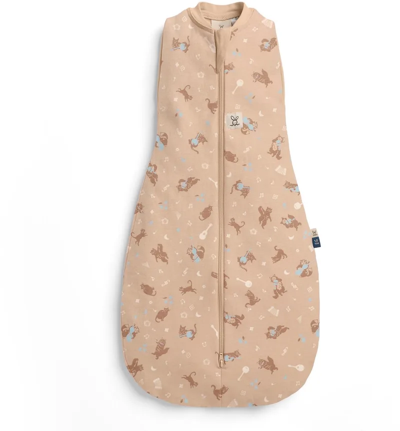Cocoon inbaker slaapzak - 1,0 Tog - 2-in-1 Slaapzak - Combi Baby Slaapzak en inbakerslaapzak - Slaapzak 70 cm by ergoPouch in Melody – product photo