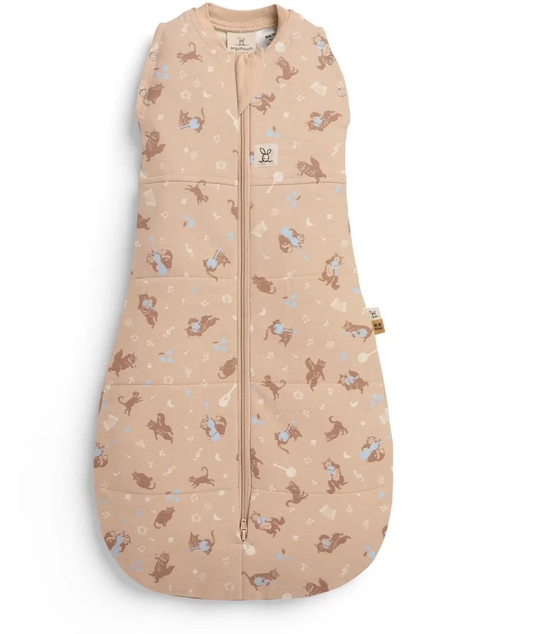 Cocoon inbaker slaapzak - 2,5 Tog - 2-in-1 Slaapzak - Combi Baby slaapzak en inbakerslaapzak - Slaapzak 70 cm fra ergoPouch i Melody – produktbillede