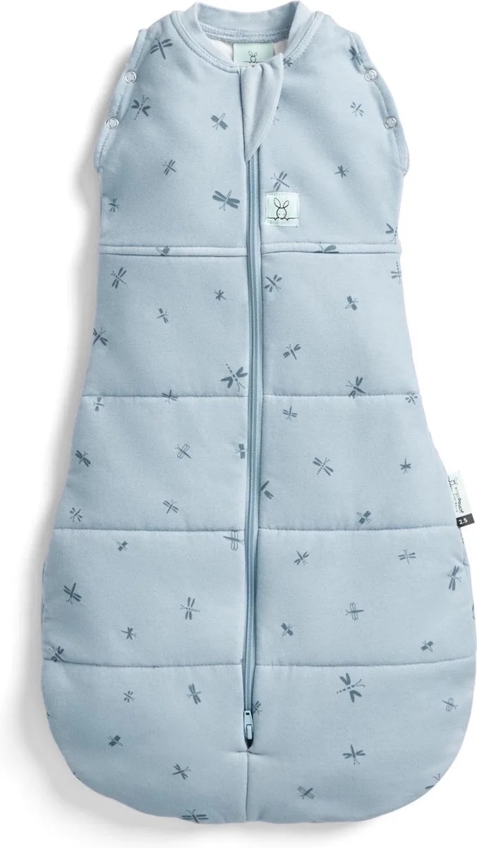 Cocoon inbaker slaapzak - 2,5 Tog - 2-in-1 Slaapzak - Combi Slaapzak Baby + Inbakerslaapzak - Slaapzakken -Slaapzak 55 cm -wborn -Dragonflies by ergoPouch in Dragon flies – product photo