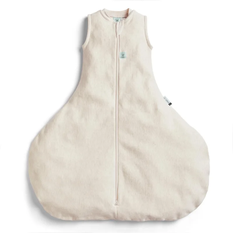 Jersey Heup Dysplasie Slaapzak - 1,0 Tog - Slaapzak baby - Slaapzak - 8-24 md - Marle by ergoPouch in Oatmeal – product photo