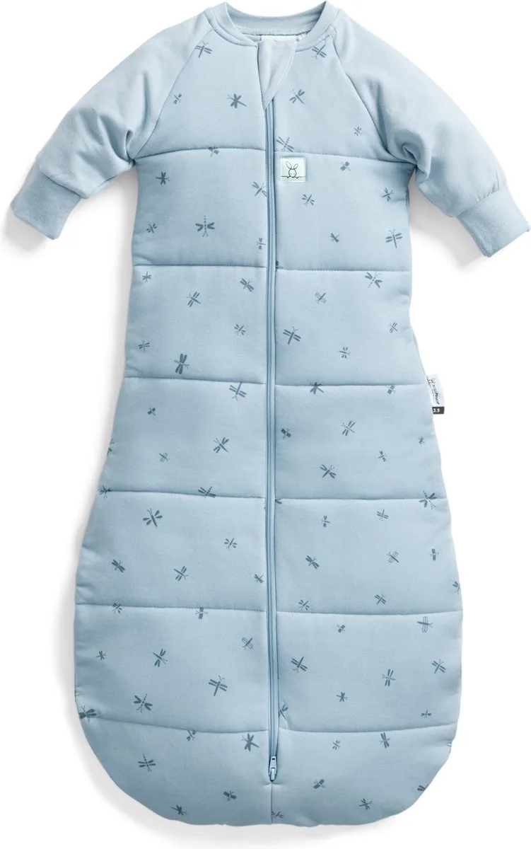 Jersey Slaapzak met mouwen - 3,5 Tog - Slaapzak - Slaapzak Baby - Slaapzakken - Slaapzak 80 cm - Slaapzak 3-12 md by ergoPouch in Dragonflies – product photo