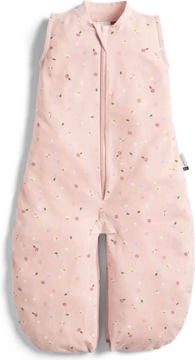 Jersey Sleepsuit Slaapzak - 0,2 Tog - Slaapzak baby - Slaapzakken - Slaapzak kind zomer - 8-24 md - Daisies by ergoPouch in Daises – product photo