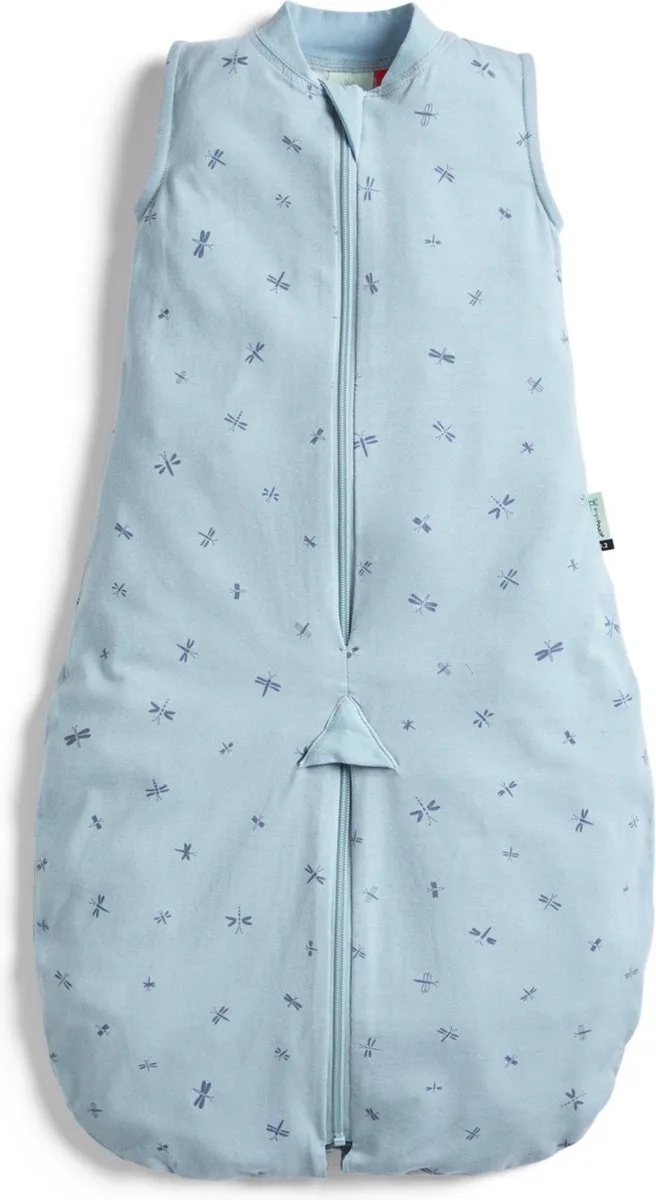 Jersey Sleepsuit Slaapzak -0,2 Tog - Slaapzak baby - Slaapzakken - Slaapzak kind - Slaapzak 90 cm - Slaapzak zomer van ergoPouch in Dragonflies – productfoto