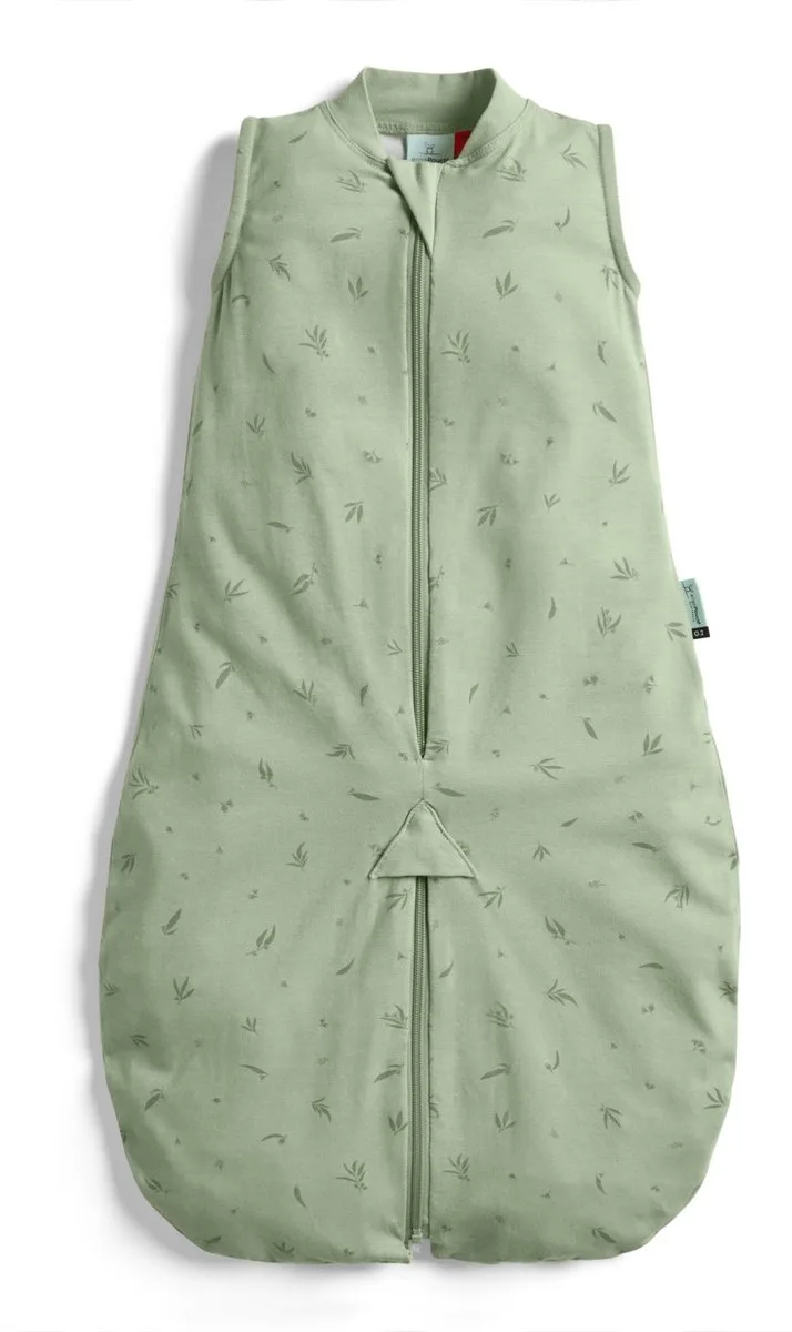 Jersey Sleepsuit Slaapzak - 0,2 Tog - Slaapzak baby - Slaapzakken - Slaapzak 90 cm - Slaapzak baby zomer by ergoPouch in Willow – product photo