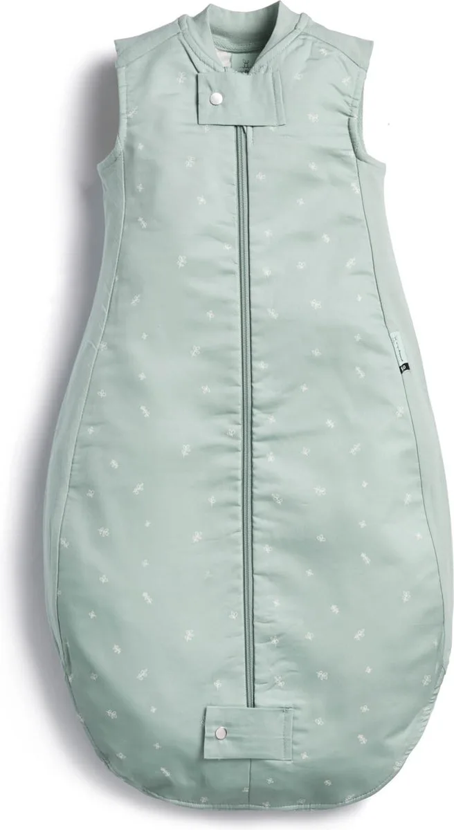 Sheeting Slaapzak - 1,0 Tog - Slaapzak - Baby Slaapzak - Slaapzakken - Slaapzak kind - 8-24 md - 90 cm slaapzak van ergoPouch in Sage – productfoto