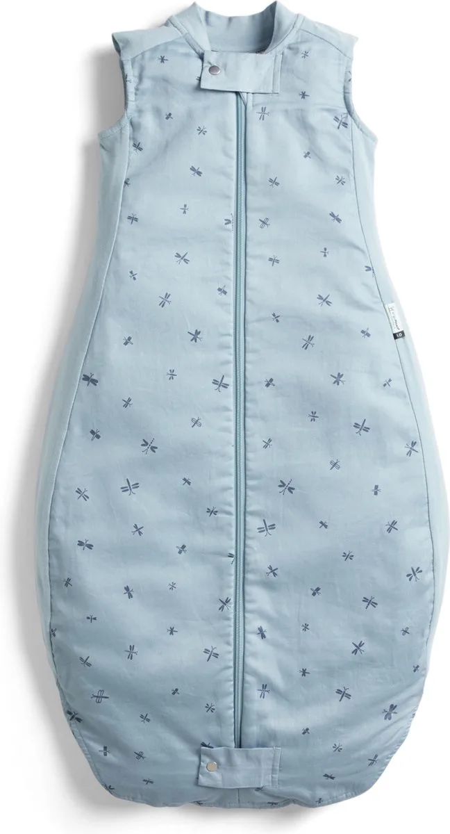 Sheeting Slaapzak - 1,0 Tog - Slaapzak - Slaapzak Baby - Slaapzakken - Slaapzak kind - 8-24 md - Slaapzak 90 cm fra ergoPouch i Dragonflies – produktbillede